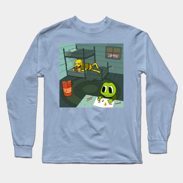 Frog Dog Log - Home Long Sleeve T-Shirt by jareddweiss